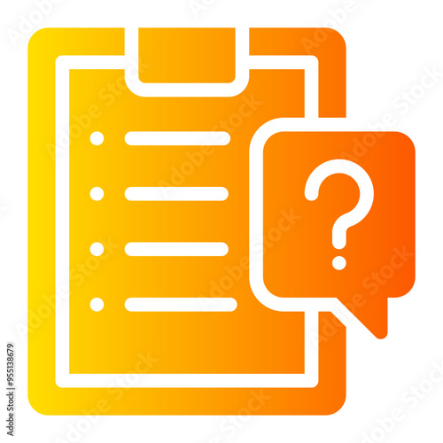 questions gradient icon