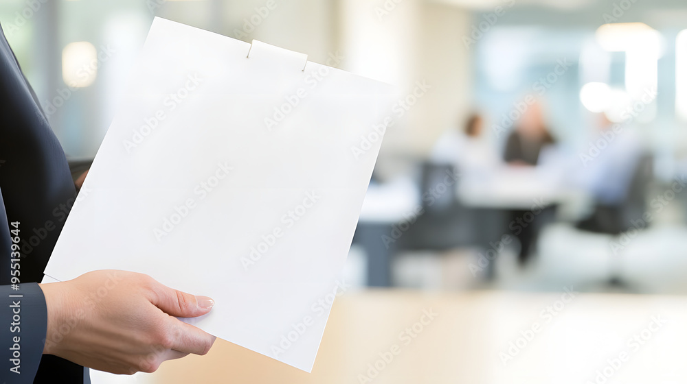Focused manager in modern office holding company policy document, surrounded by minimalist workspace and blurred employees, highlighting the significance of corporate regulations and adherence. Focused manager in modern office holding company policy document, surrounded by minimalist workspace and blurred employees, highlighting the significance of corporate regulations and adherence.