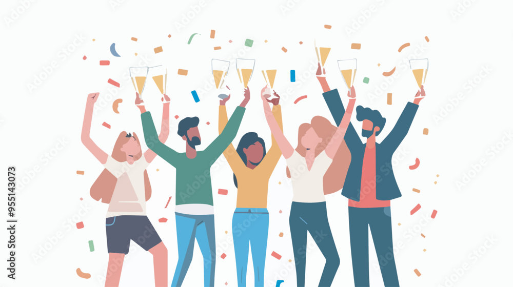 Diverse Group People Celebrating Toasting Drinks Festive Occasion Success Happiness Confetti Background Teamwork Celebration Party Event Friendship Holiday Corporate Festive Fun Cheerful Togetherness Diverse Group People Celebrating Toasting Drinks Festive Occasion Success Happiness Confetti Background Teamwork Celebration Party Event Friendship Holiday Corporate Festive Fun Cheerful Togetherness