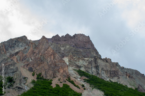 Rock mountain sides south of Chile