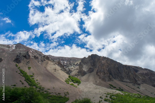 Mountain sides south of Chile
