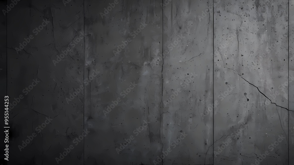 Fototapeta premium Dark grey textured concrete wall background