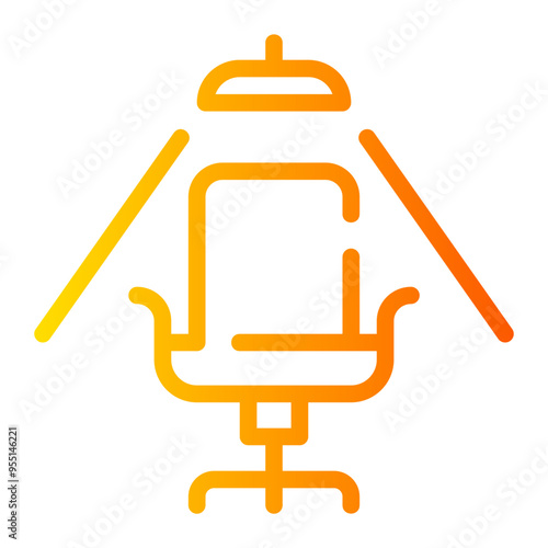 job interview gradient icon