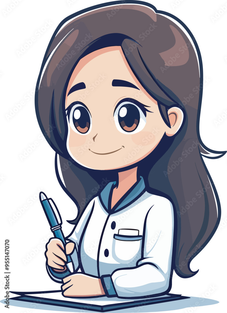 Cute Cartoon Scientist Woman Writing Research Notes Experiment Chemistry Lab Biology Healthcare Professional Medical Doctor Smart Intelligent STEM Career Science Teacher Background Illustration Cute Cartoon Scientist Woman Writing Research Notes Experiment Chemistry Lab Biology Healthcare Professional Medical Doctor Smart Intelligent STEM Career Science Teacher Background Illustration