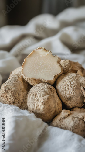 The White Truffle Festival in San Miniato. a holiday in Italy. white truffle photo