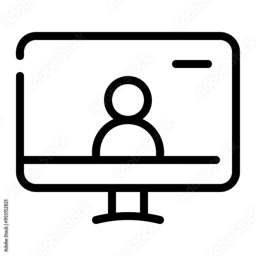 television line icon