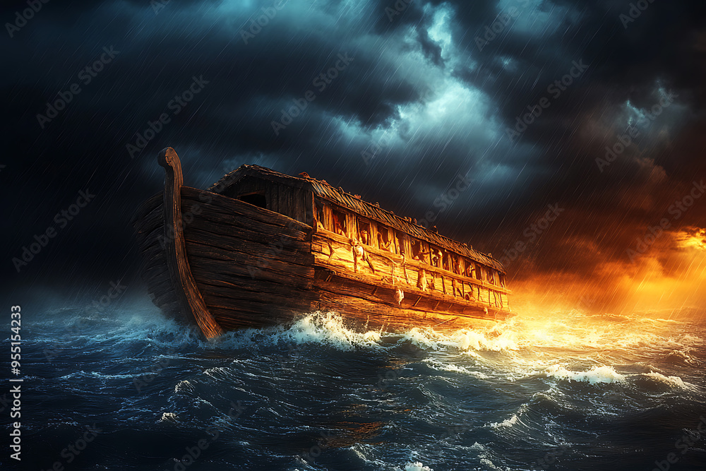 An image depicting Noah's Ark from the biblical story