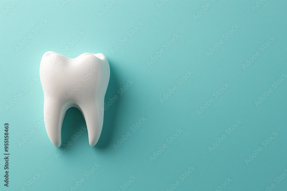 tooth on white tooth on white