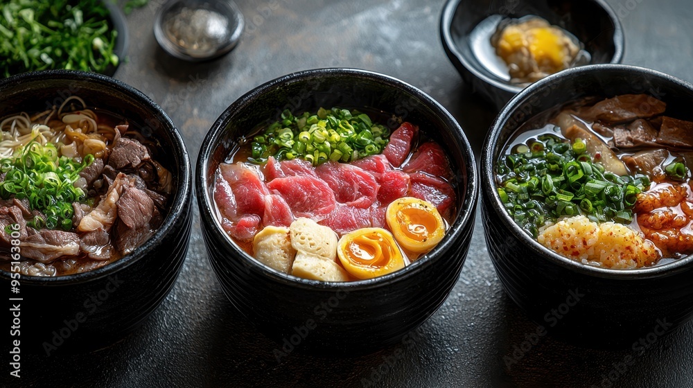 Inviting Sukiayki Pot: Wagyu Beef and Fresh Ingredients Simmering in Aromatic Broth for Vibrant Japanese Cuisine Experience