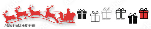 Christmas gifts as flat-sty...