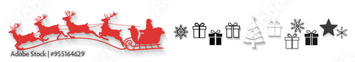 Christmas gifts as flat-sty...
