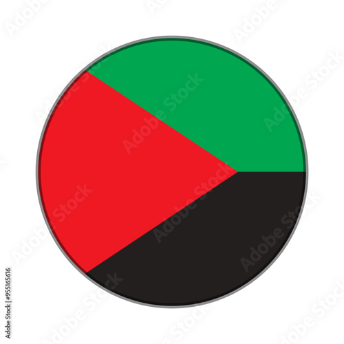 Free Download The flag of Martinique. Flag icon. Standard color. Round flag. Computer illustration. Digital illustration. Vector illustration. - GFXLoad