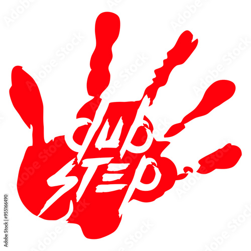 Dub Step Techno Hard Style Logo Text Quote Saying Letters Design DJ Mixing Console Vinyl Record Music Night Party Dancing Clubbers Raver Cool Dance Fun Sounds Disco Rave Club Festival Concert Lovers