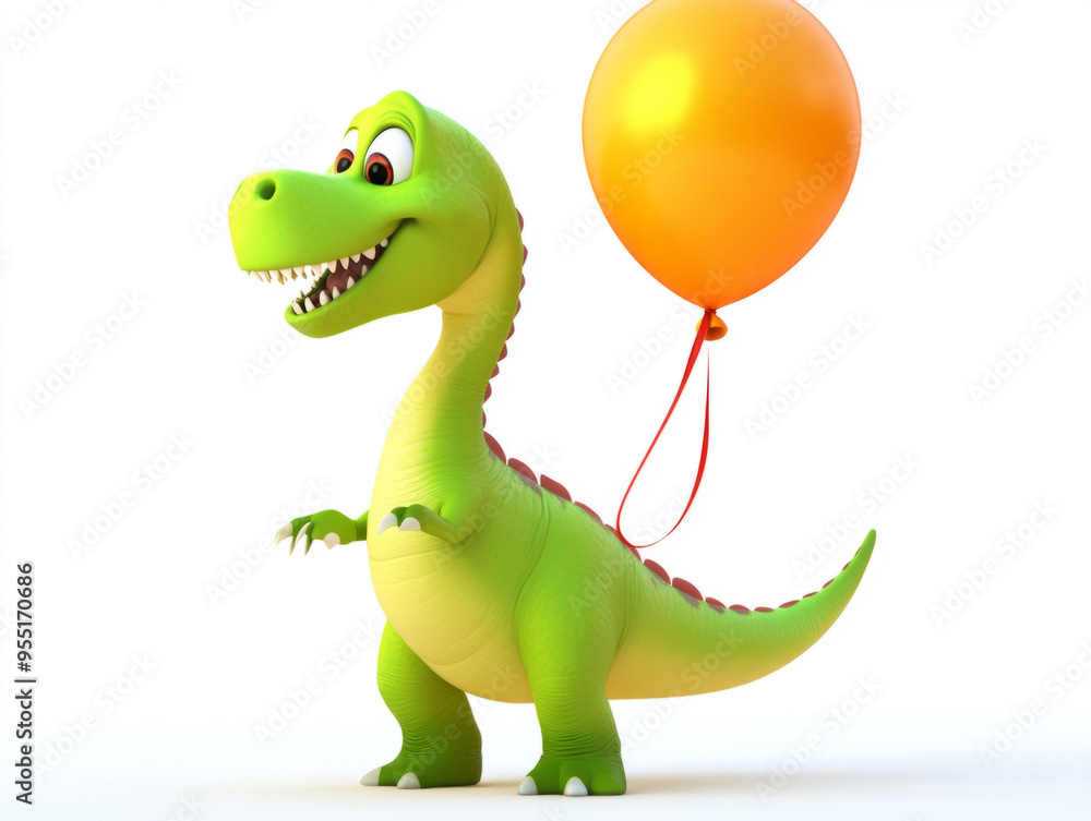 Naklejka premium cartoon dinosaur