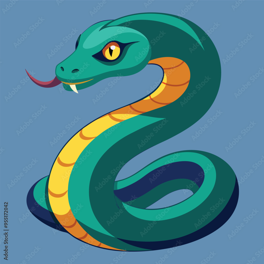 snake illustration vector design , snake art design snake illustration vector design , snake art design