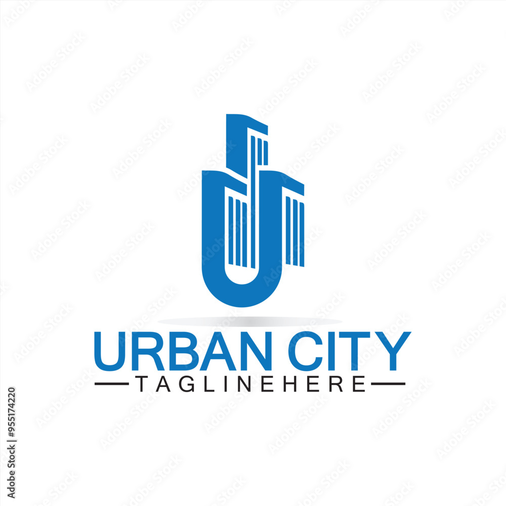 Letter U Urban Building Logo Vector Design. Urban icon, city tower, property Letter U Urban Building Logo Vector Design. Urban icon, city tower, property