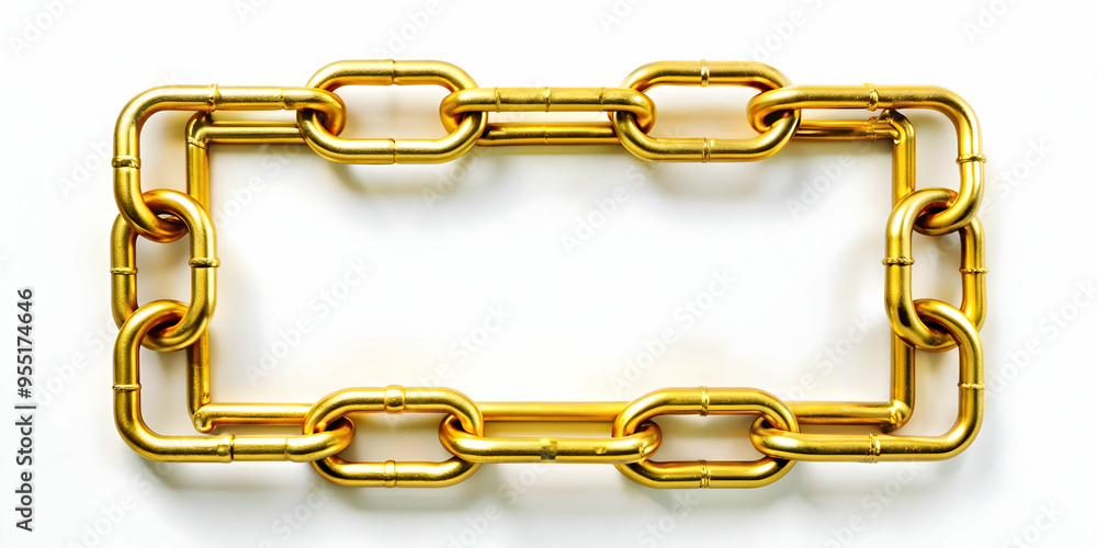 3D Blockchain and Dollar Path Frame Concept: Modern Financial Design with Secure Transactions, White Background - Stock Photo 3D Blockchain and Dollar Path Frame Concept: Modern Financial Design with Secure Transactions, White Background - Stock Photo