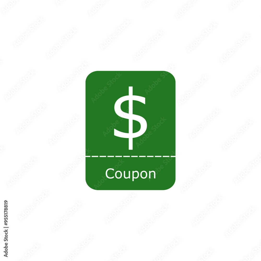 Coupon icons in flat design isolated on white background . Coupon icons in flat design isolated on white background .