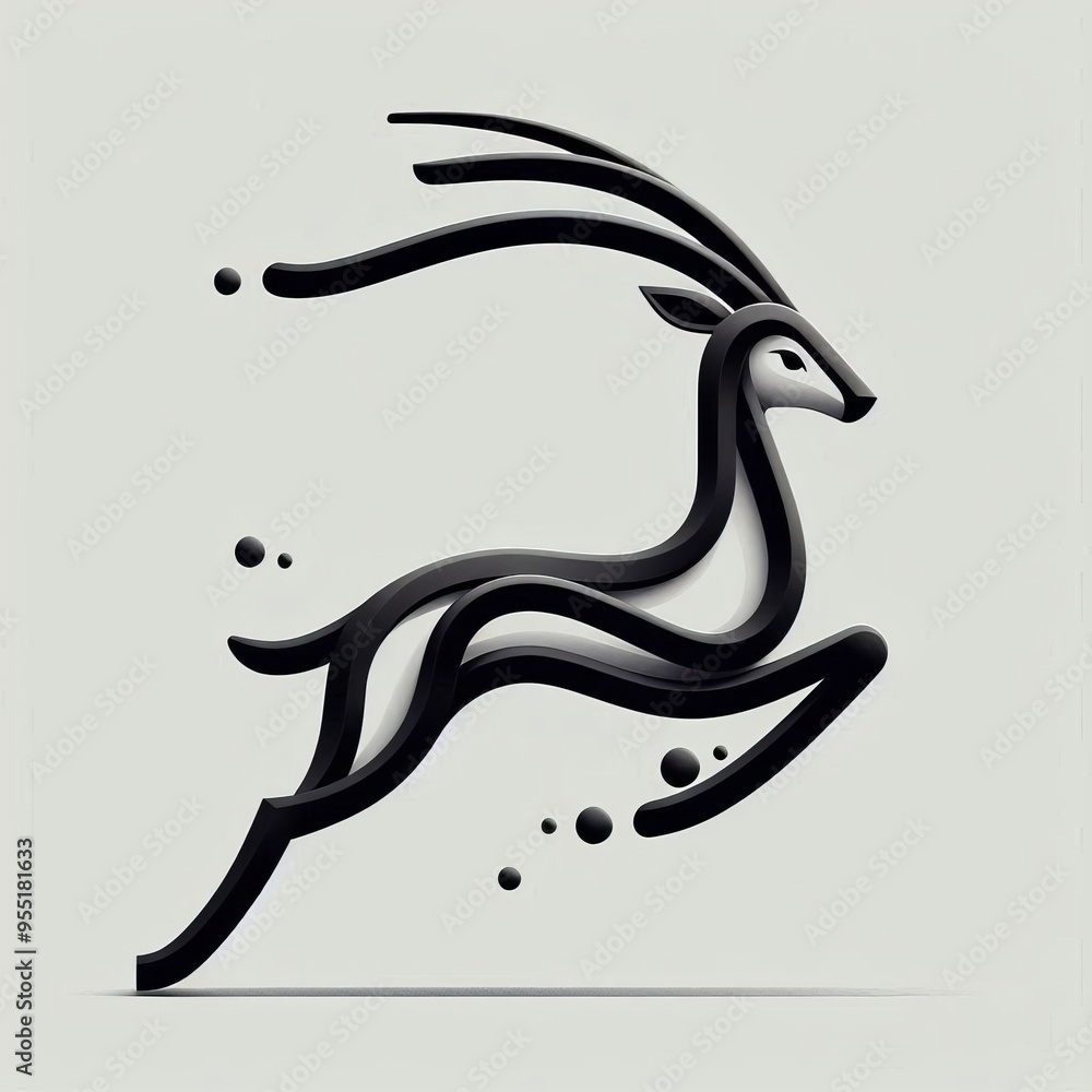 Antelope Agility Alphabet Sleek minimalist letterforms that sug Antelope Agility Alphabet Sleek minimalist letterforms that sug