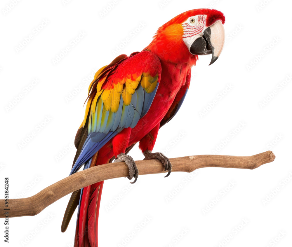 Obraz premium PNG Scarlet Macaw parrot animal macaw.