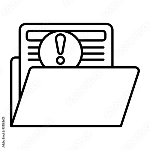 no dat Vector Line Icon Design