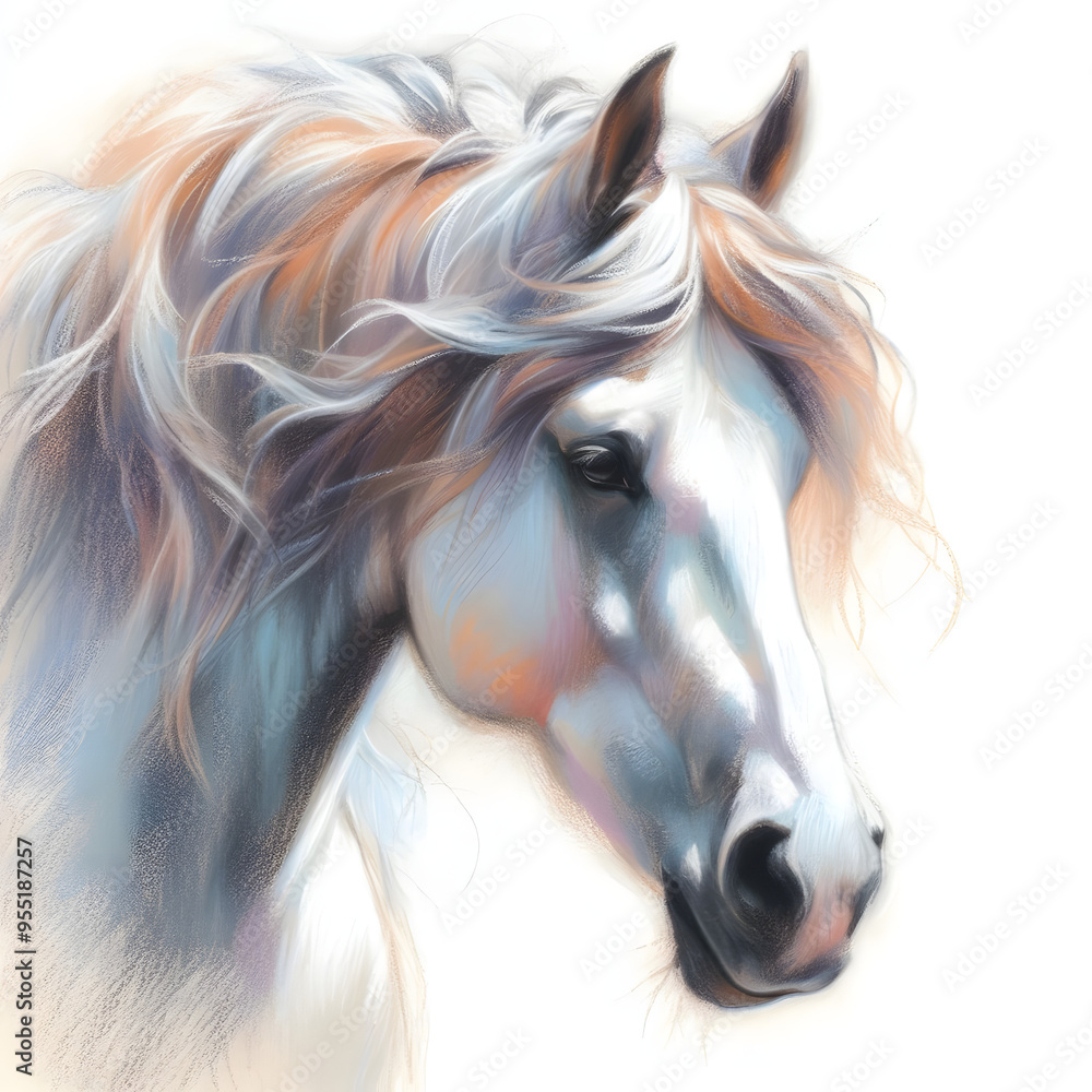 말, 파스텔화 (horse, pastel painting) 말, 파스텔화 (horse, pastel painting)