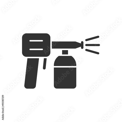 airbrush icon - paint gun icon - spray gun icon