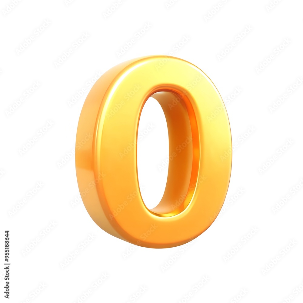 3D illustration of number set, 0 number character text 3D illustration 3D illustration of number set, 0 number character text 3D illustration