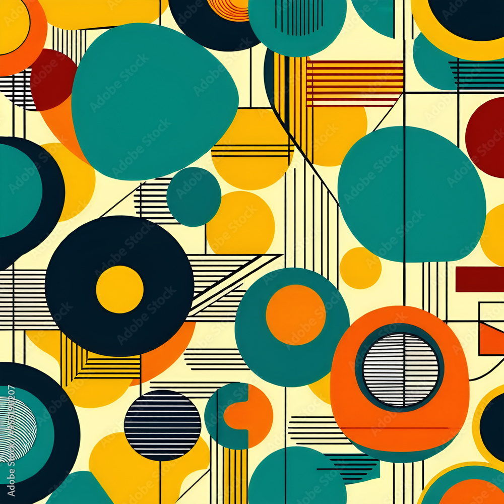 seamless pattern with circles seamless pattern with circles