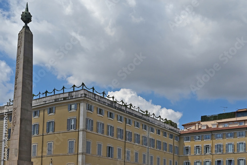 Roma, l'obelisco di piazza Montecitorio photo