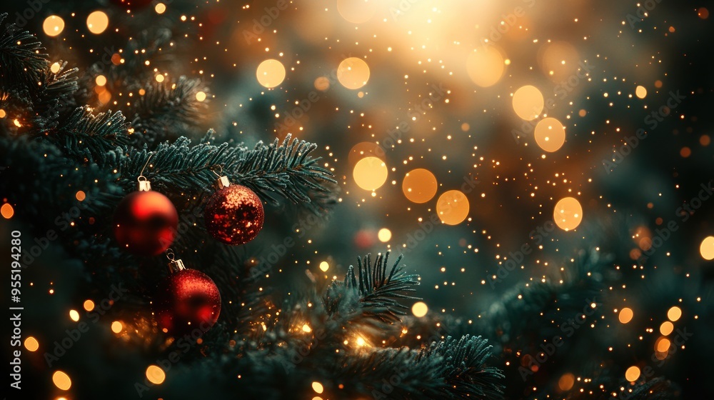 Christmas season is filled with warmth and joy, adorned with sparkling baubles and lush pine branches, celebration during winter, wonderful memories together. Christmas season is filled with warmth and joy, adorned with sparkling baubles and lush pine branches, celebration during winter, wonderful memories together.