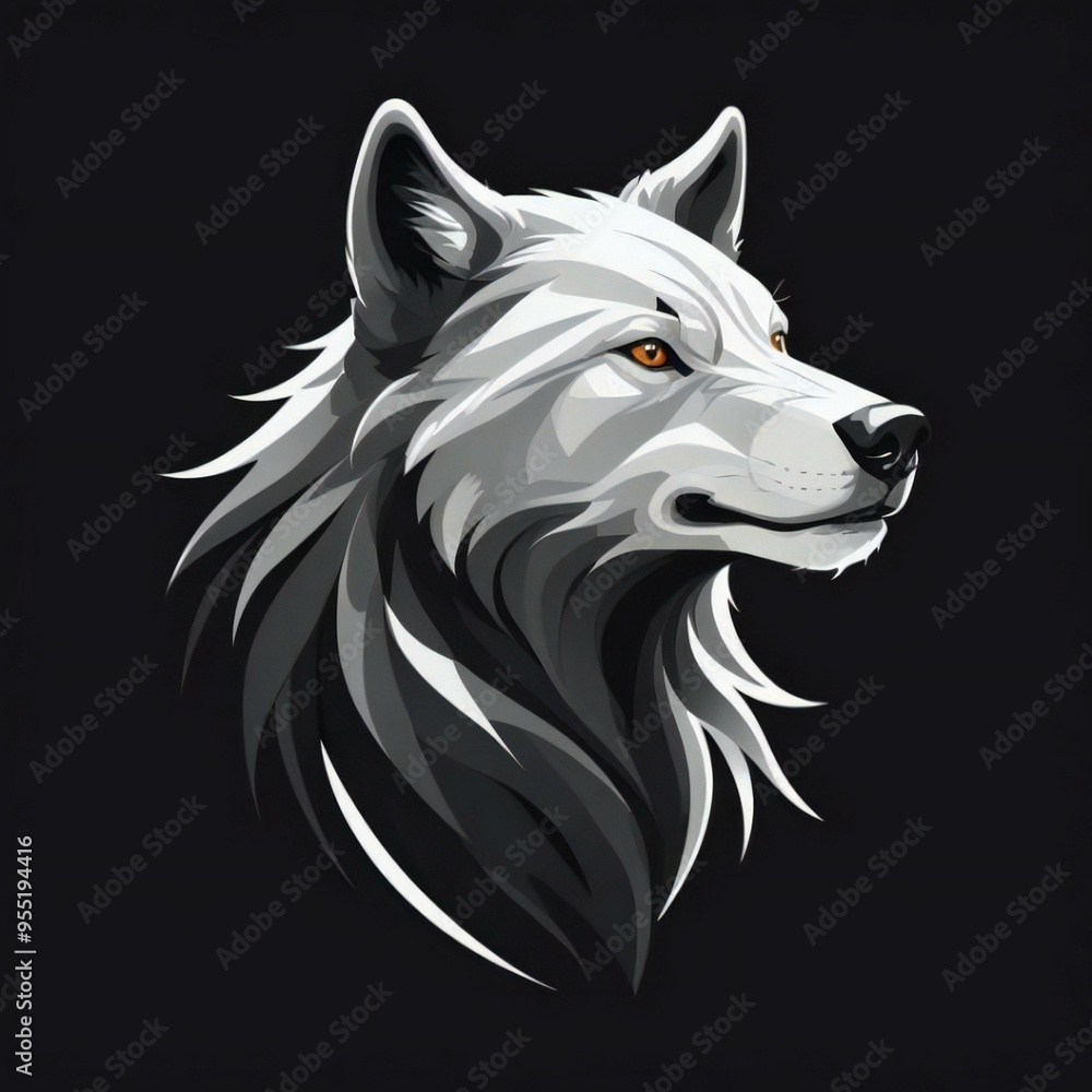 Wolf logo, wolf mascot, wolf illustration Wolf logo, wolf mascot, wolf illustration
