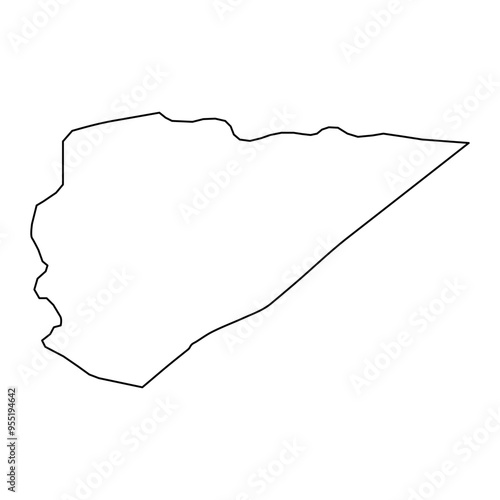 Usta Muhammad district map, administrative division of Pakistan. Vector illustration.