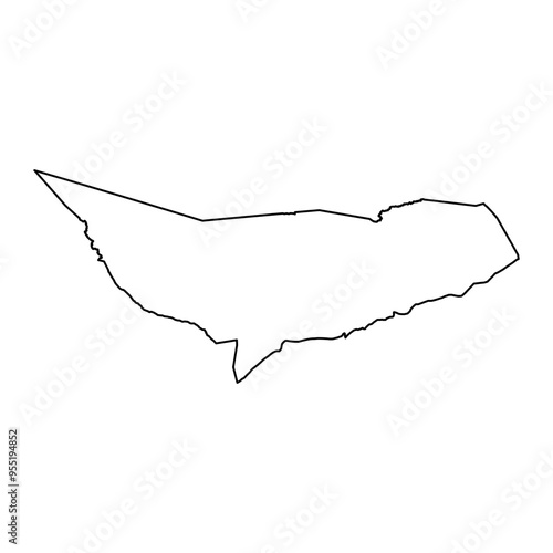 Chagai district map, administrative division of Pakistan. Vector illustration. photo