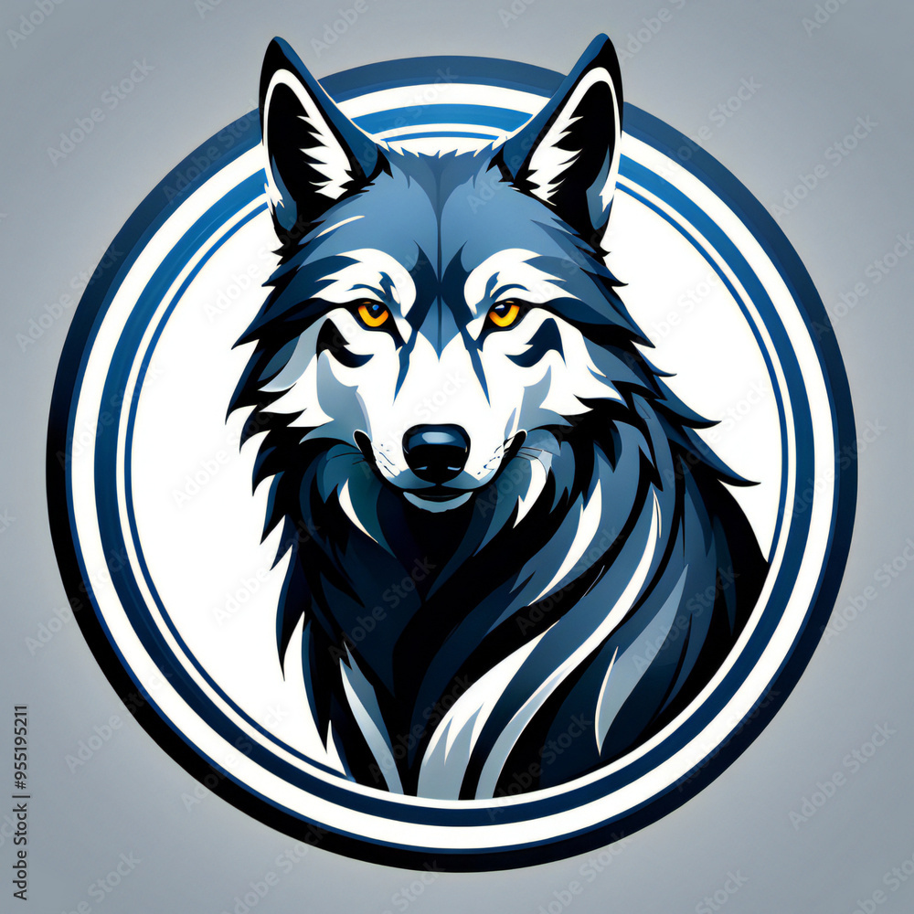 Wolf logo, wolf mascot, wolf illustration Wolf logo, wolf mascot, wolf illustration