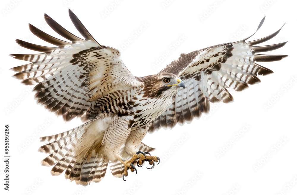 Fototapeta premium PNG Majestic hawk in flight