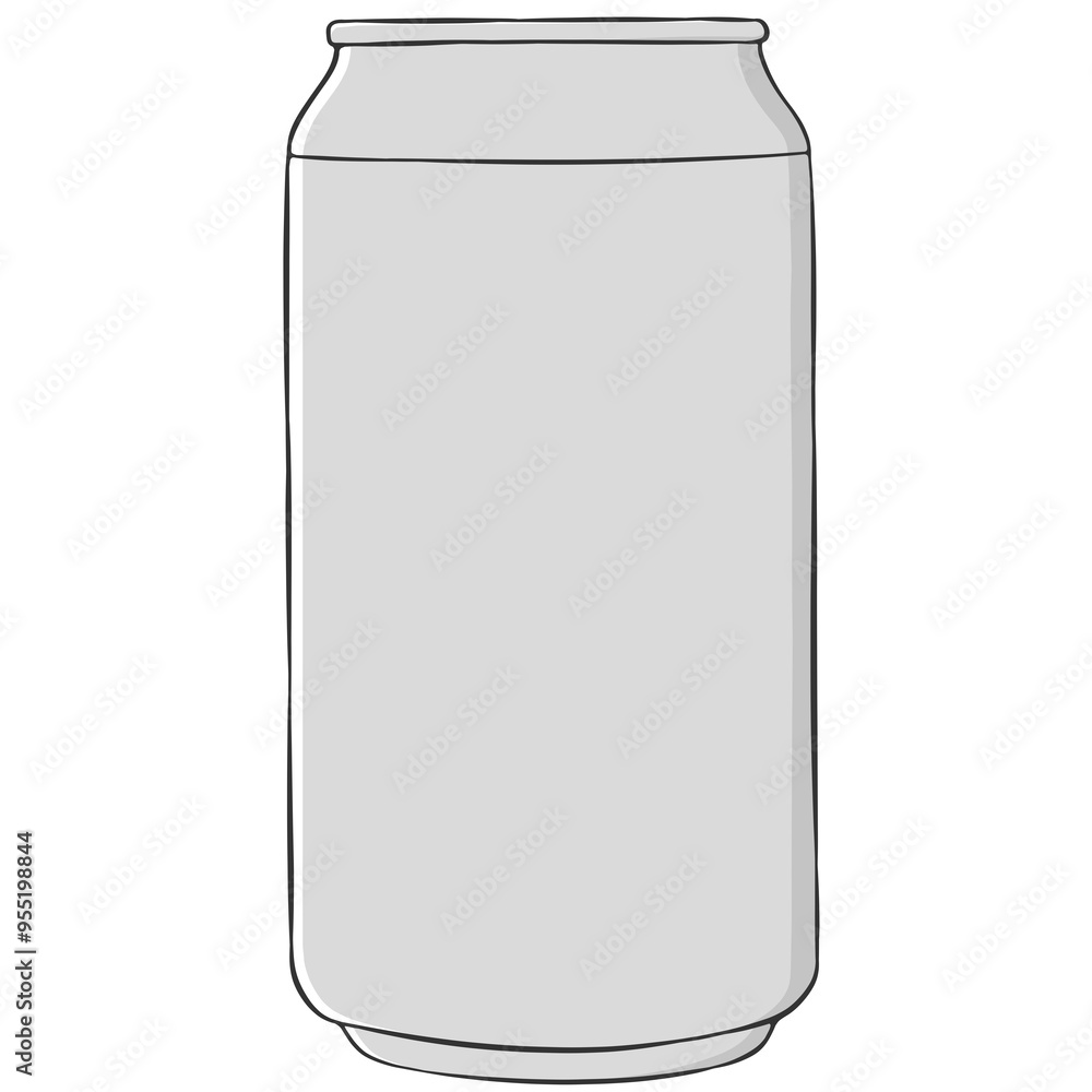 gray can mockup cartoon illustration gray can mockup cartoon illustration