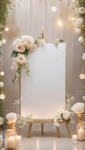 White frame wedding souvenirs