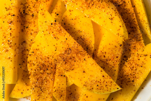 Healthy Mexican Sliced Mango with Tajin Spice photo