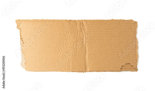 Wallpaper Mural Cardboard Pieces Textured Background, Carton Piece with Copy Space, Ripped Kraft Paper Wallpaper Torontodigital.ca