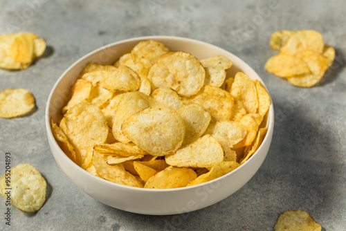 Salty Homemade Kettle Cooked Potato Chips