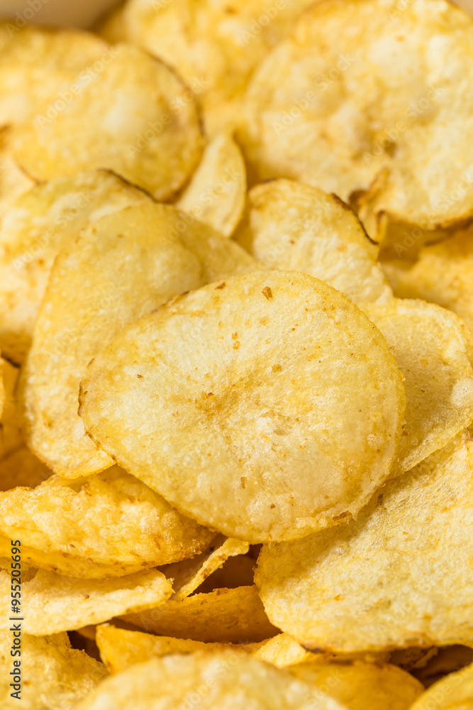 Salty Homemade Kettle Cooked Potato Chips Salty Homemade Kettle Cooked Potato Chips