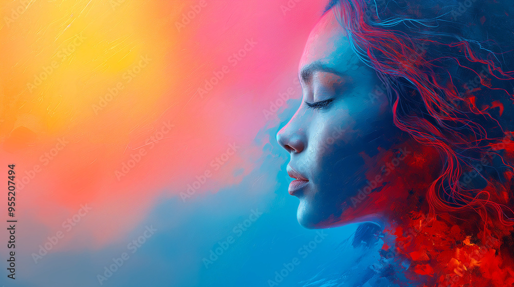 Art for Mental Health Awareness, Awareness Wellness Programs, Text Space Art for Mental Health Awareness, Awareness Wellness Programs, Text Space