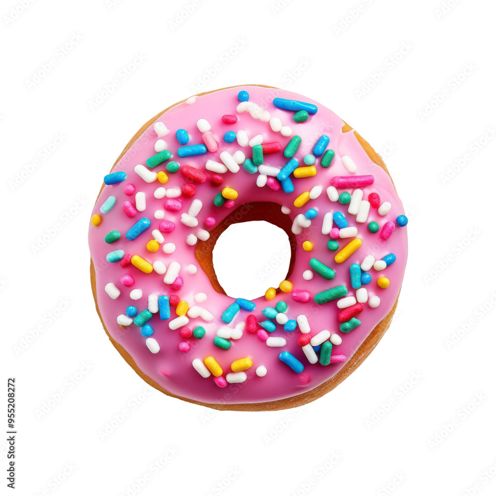 Delicious donuts topped with colorful toppings are perfect for bakeries, desserts, meals, treats, and sweet themed designs and projects Delicious donuts topped with colorful toppings are perfect for bakeries, desserts, meals, treats, and sweet themed designs and projects