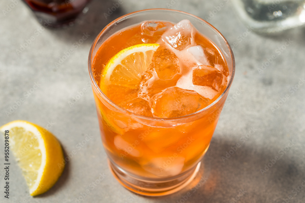 Refreshing Cold Low ABV Bitters and Soda Mocktail Refreshing Cold Low ABV Bitters and Soda Mocktail