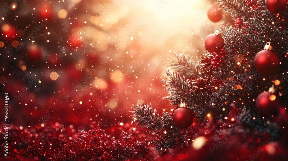 Christmas-themed abstract background . Christmas-themed abstract background .