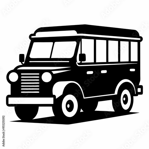Jeepney Black silhouette