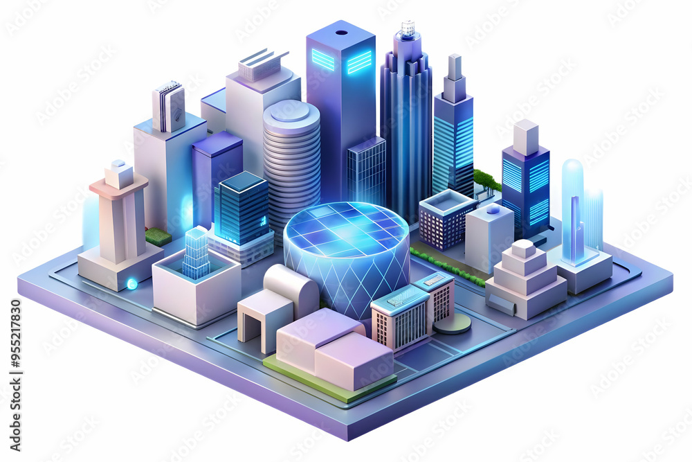 Futuristic 3D Quantum Computing and Dollar Symbol Frame for AI Financial Cost Management on White Background Futuristic 3D Quantum Computing and Dollar Symbol Frame for AI Financial Cost Management on White Background