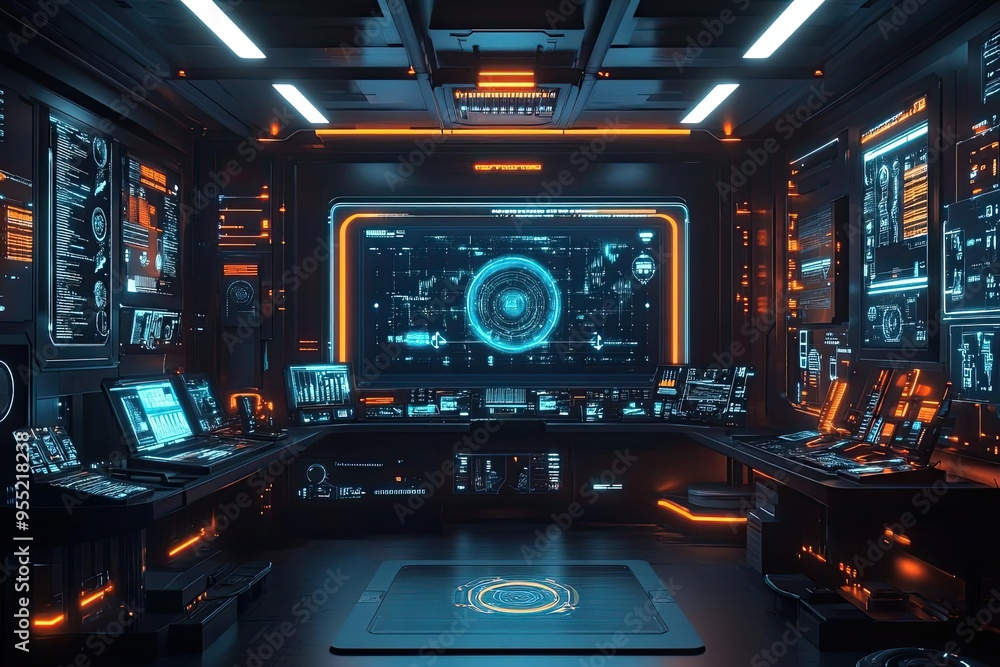 AIpowered urban environment, futuristic city, innovative technology, holographic displays AIpowered urban environment, futuristic city, innovative technology, holographic displays