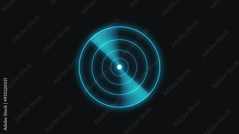 Abstract Digital Scanning Radar Animation Background. Abstract Digital Scanning Radar Animation Background.